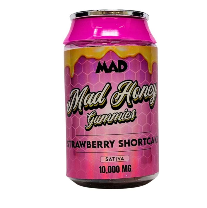 Mad Honey Gummies, 10,000mg, 10ct, Strawberry Shortcake