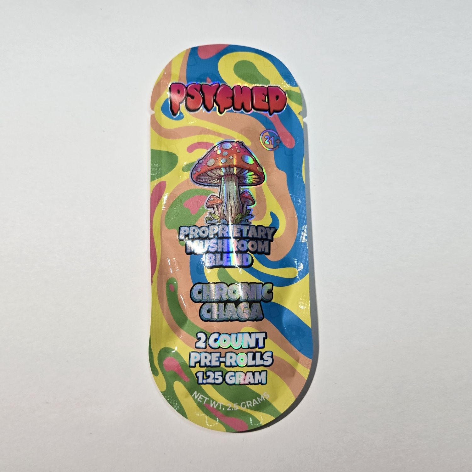 Psyched, Shroom/Blue Lotus Pre-Rolls 2pk, Chronic Chaga