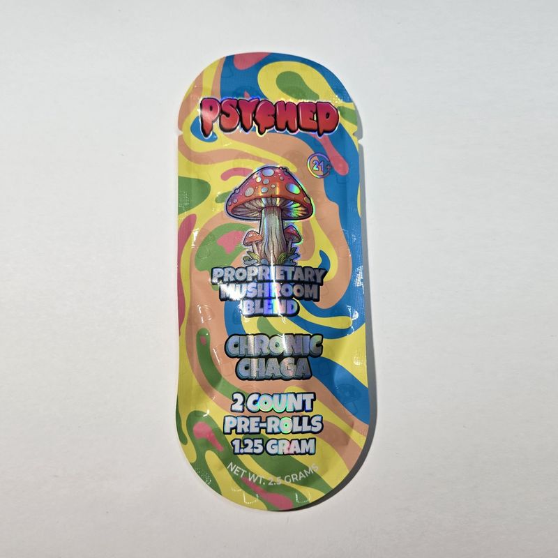 Psyched, Shroom/Blue Lotus Pre-Rolls 2pk, Chronic Chaga
