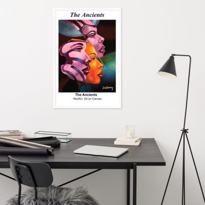 Framed matte paper poster