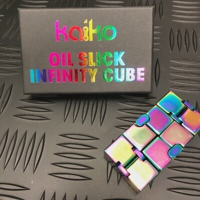 INFINITY Cube in Oil Slick by Kaiko