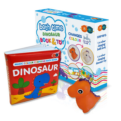 Magic Colour Changing Bath Book &amp; Toy - Dinosaur