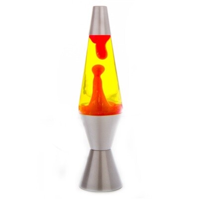 Silver/Red/Yellow Diamond Lava Lamp