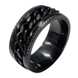 Chain Fidget Ring - Black