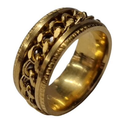 Chain Fidget Ring - Gold