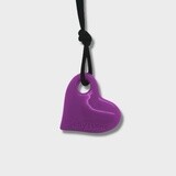 Heart Chew Pendant, Variant: Purple Grape