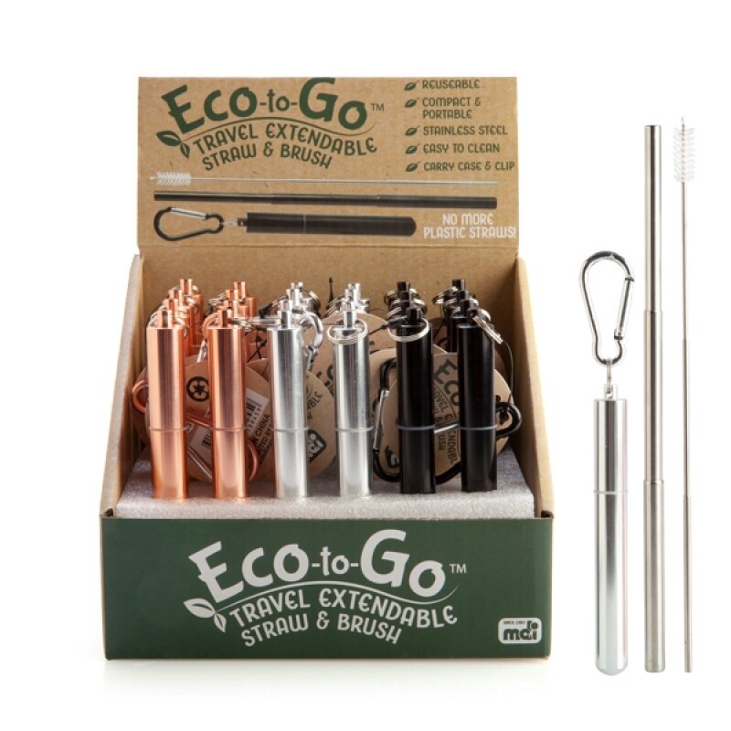 Eco-to-Go Extendable Straw &amp; Brush Travel Kit