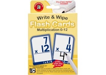 Write and Wipe Multiplication 0-12