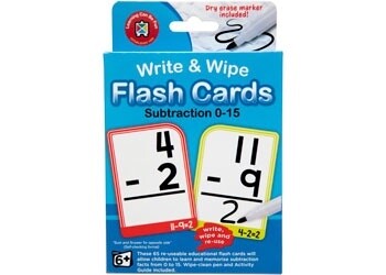 Write and Wipe Subtraction 0-15