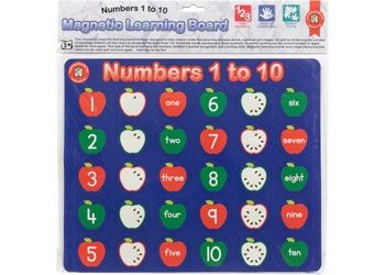 Magnetic Learning Board, Design: Numbers 1-10