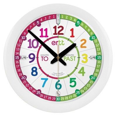 Wall Clock PAST/TO, Colour: Rainbow