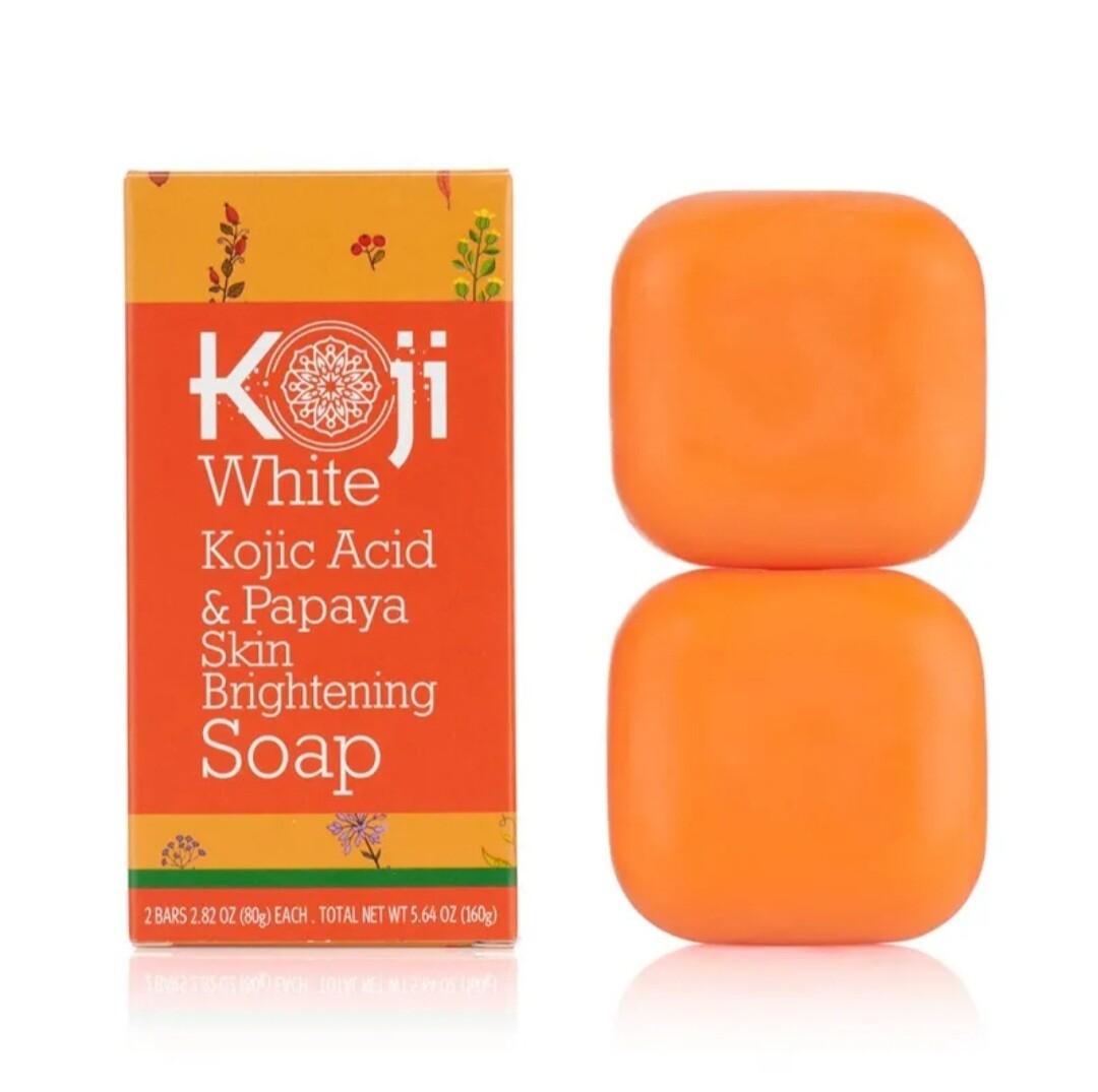 Kojie Acid &amp; Papaya Skin  Brightening Soap (2 Bars) 80g