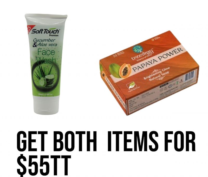 1 - Soft Touch Cucumber &amp; Aloe Vera 225g
1  - Treeology Papaya Glow Soap