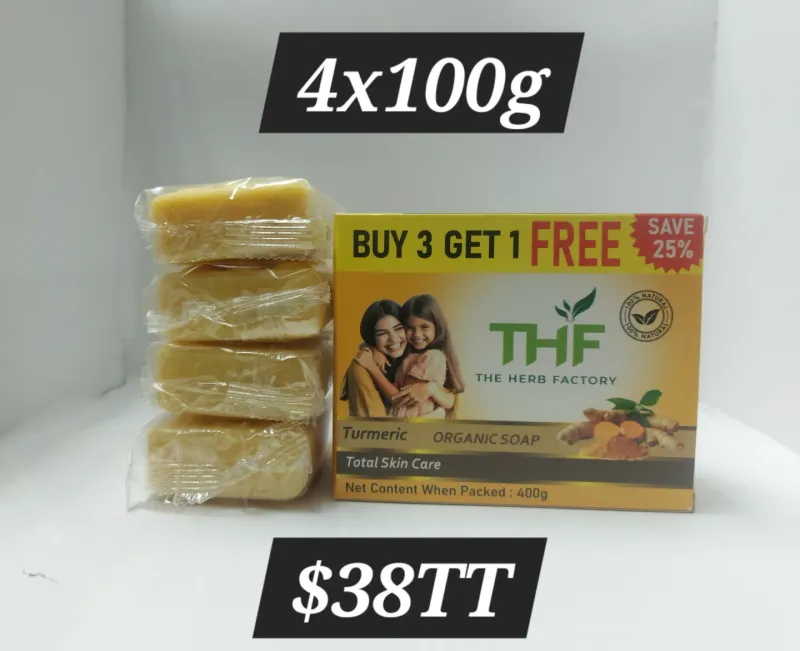 THF Tumeric Soap 100g x 4
BATH SOAPS