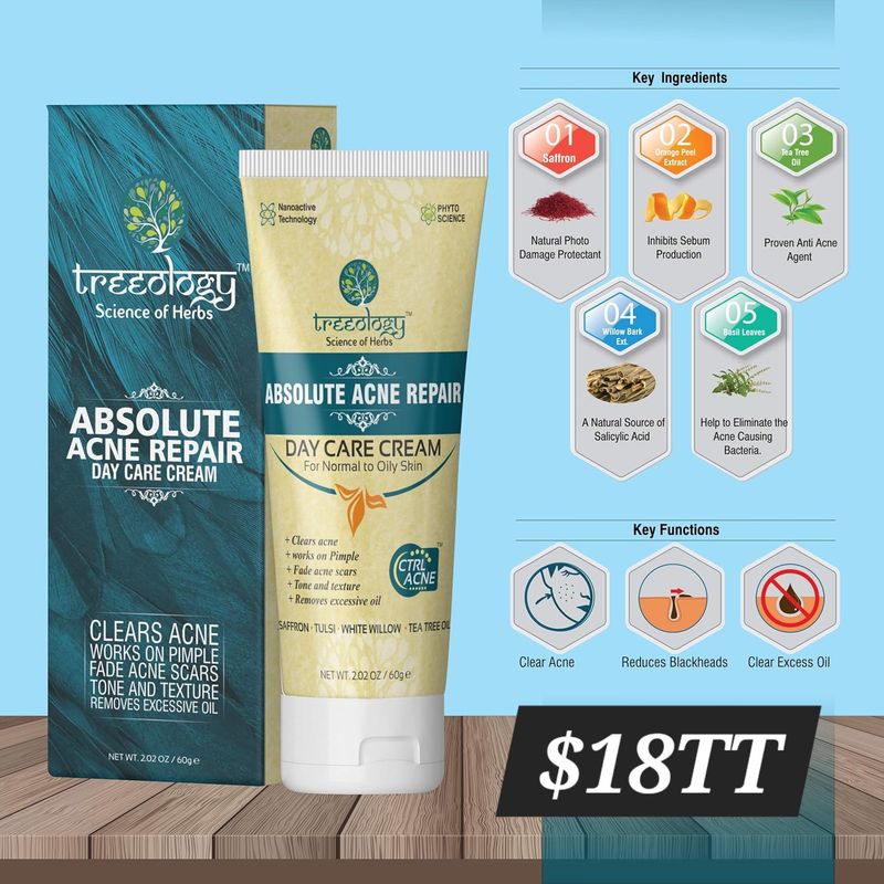 Treeology Natural Absolute Acne Repair Day Care Cream