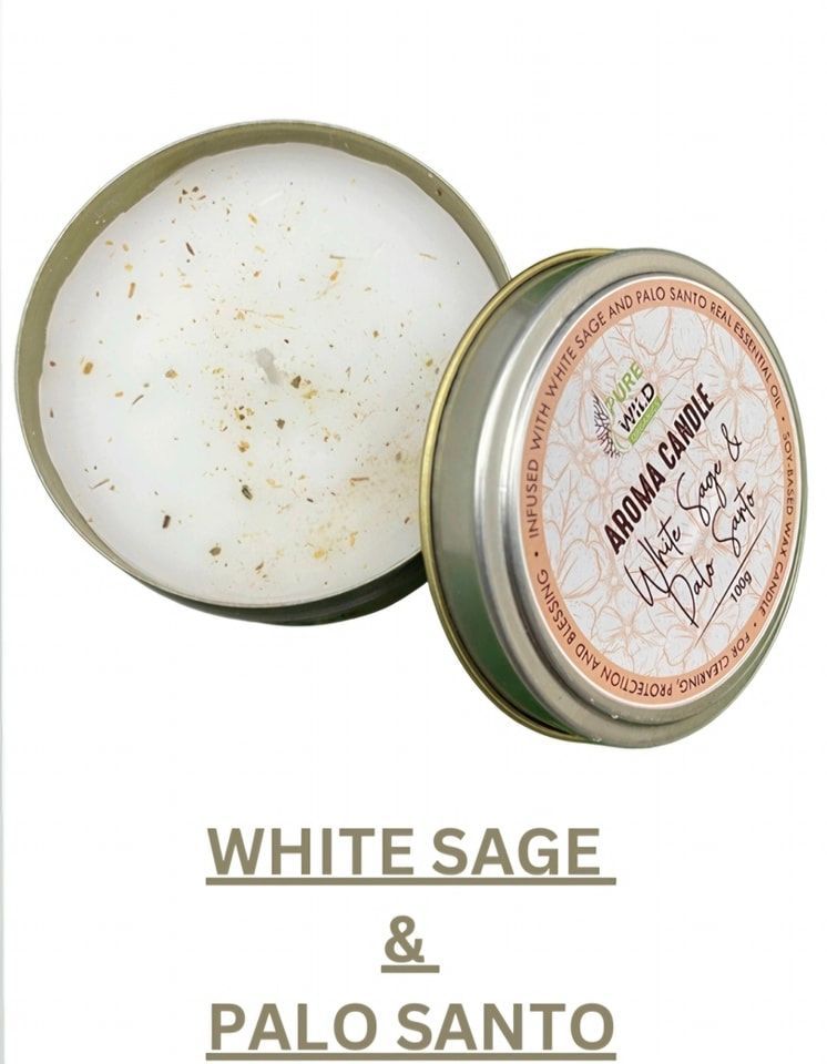 White Sage &amp; Palo Santo Candle