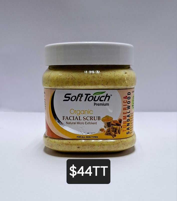 Soft Touch Tumeric and Sandwood Facial Scrub 500g