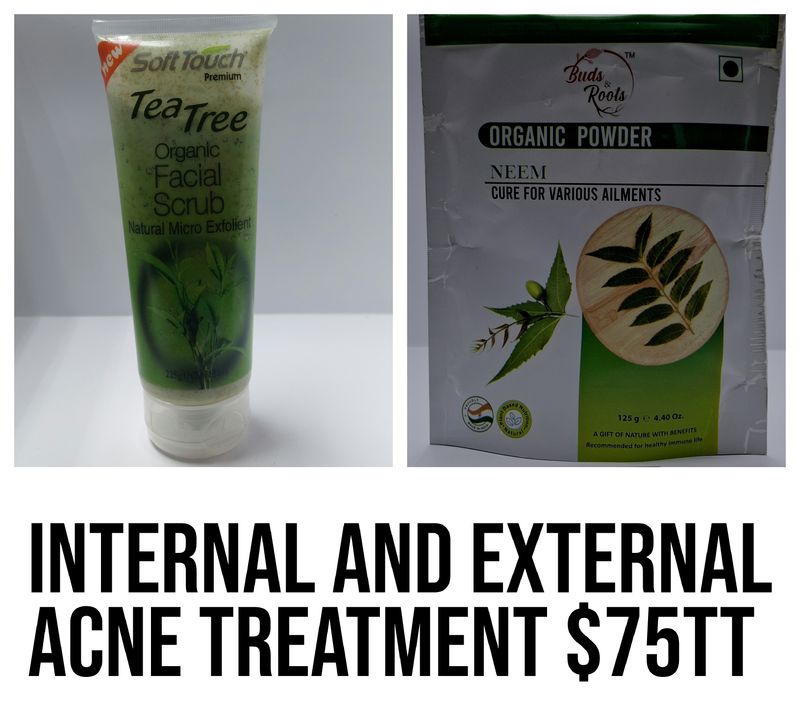 1 - Soft touch tea tree face scrub -  1 buds and root  Neem Powder