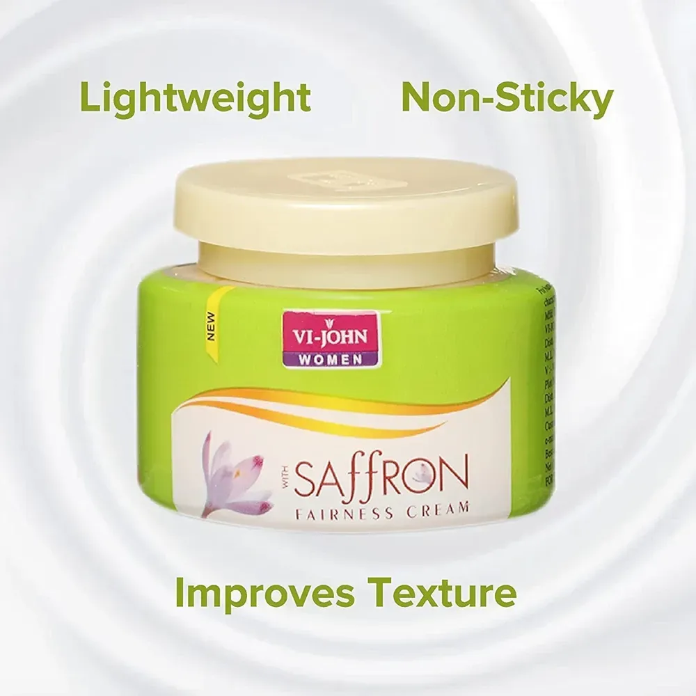 VI-JOHN FAIRNESS SAFFRON CREAM (GREEN) 50GM