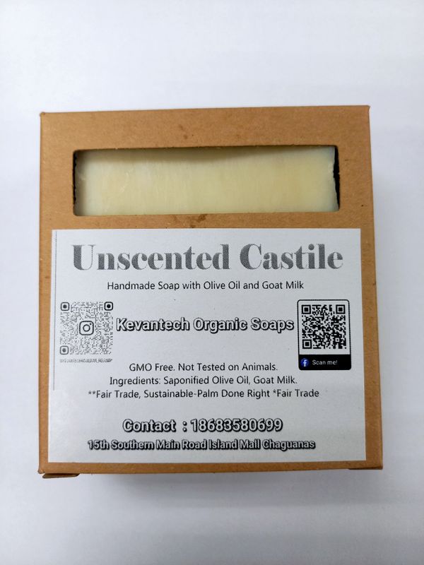 ORGANIC UNSCENTED CASTILE GOAT MILK SOAP