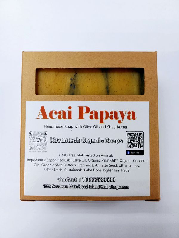 ORGANIC ACAI PAPAYA SOAP (Paw Paw)