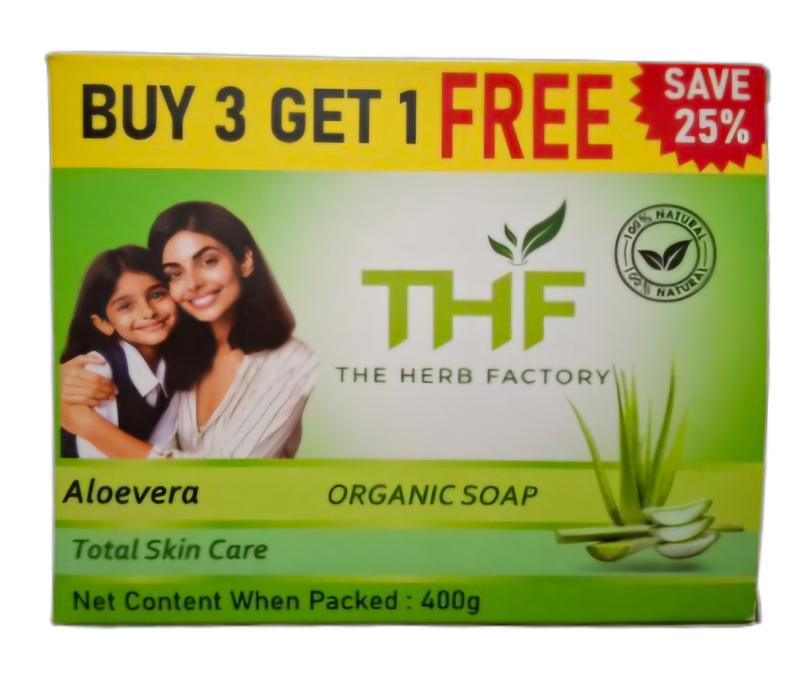 THF ALOEVERA SOAP 100G X 4