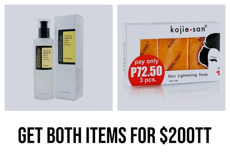 1 - COSRX Advanced Snail 96 Mucin Power Essence 100ml 1 - Box Kojie san 3 Bar 65g Soaps