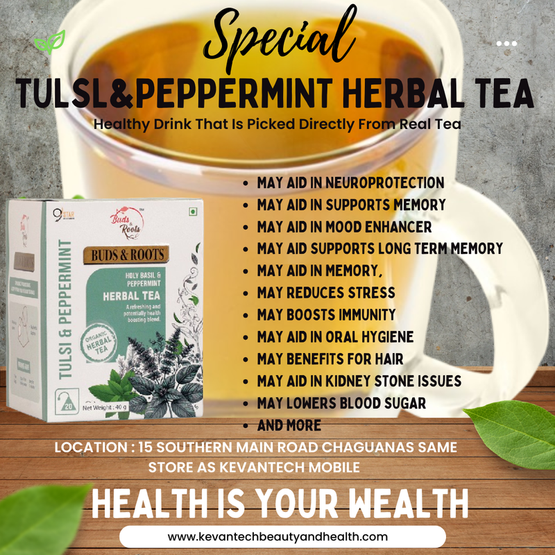 Buds and Roots Tulsi Peppermint Tea 20 bags