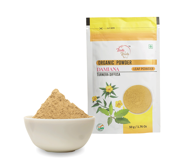 Buds &amp; Roots Damiana Leaf Powder 50g