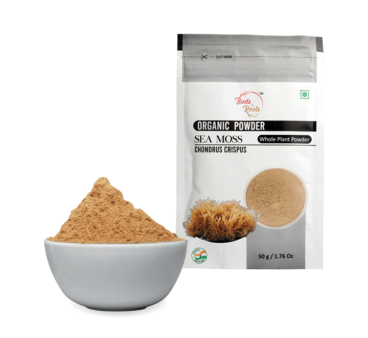 Buds &amp; Roots Sea Moss Whole Plant Powder 50g