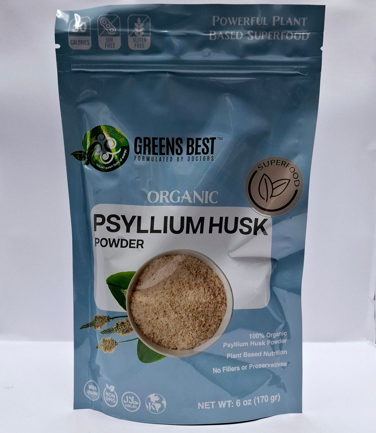 Green Best Psyllium Powder 6oz