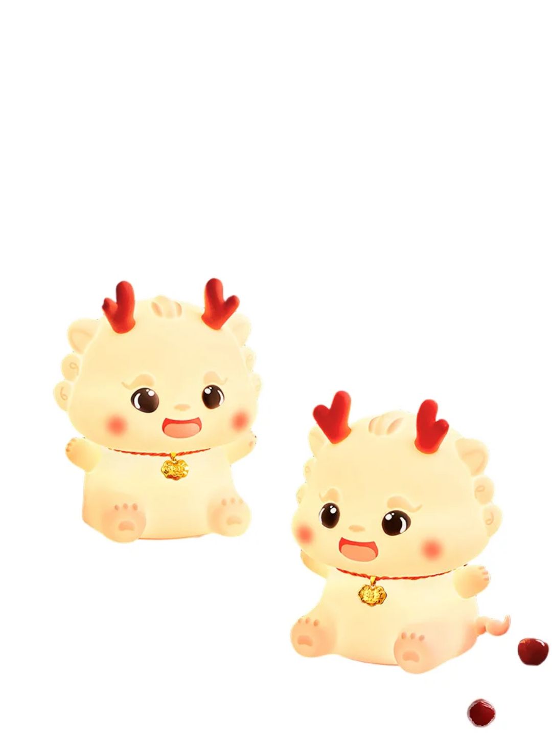 Cute Silicone 2 Horn Dragon Night Light  Rechargeable