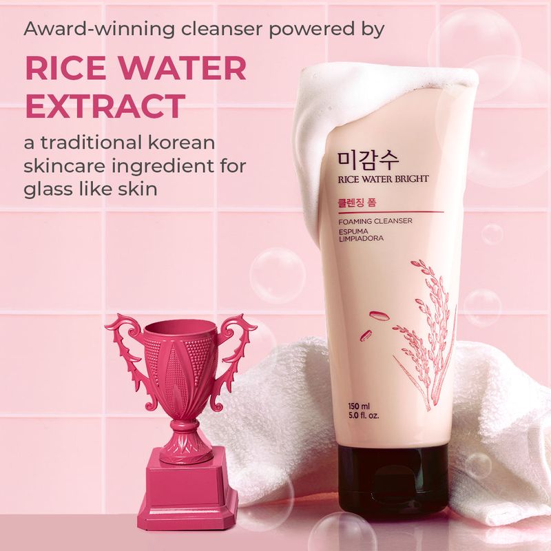 THE FACE SHOP - Rice Water Bright Rice Bran Facial Foaming Cleanser