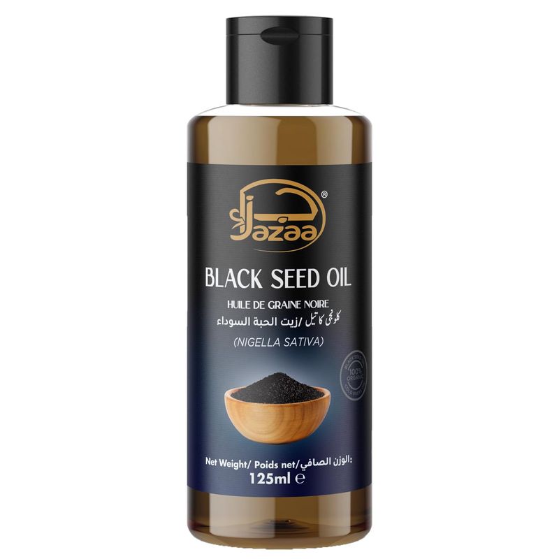JAZAA ORGANIC BLACK SEED OIL 100% 125ML