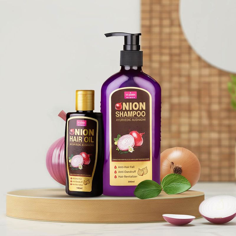1- VI-JOHN ONION HAIR OIL &amp; 1-  VI-JOHN ONION SHAMPOO