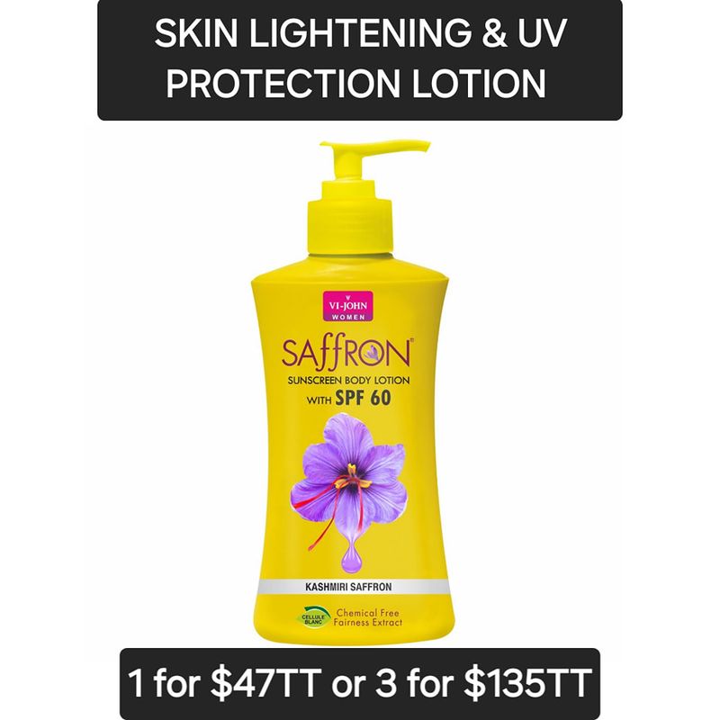 3- VI-JOHN Saffron Sunscreen Body Lotion with SPF 60