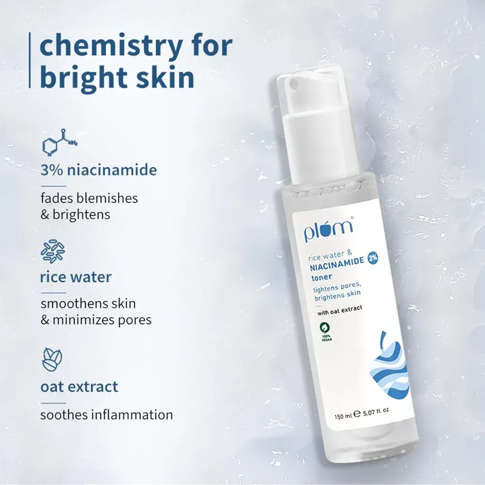 Plum Rice Water &amp; Niacinamide 3% Toner