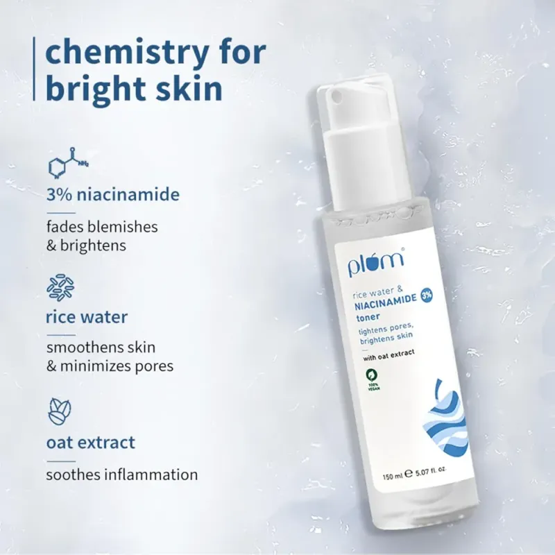 Plum Rice Water &amp; Niacinamide 3% Toner