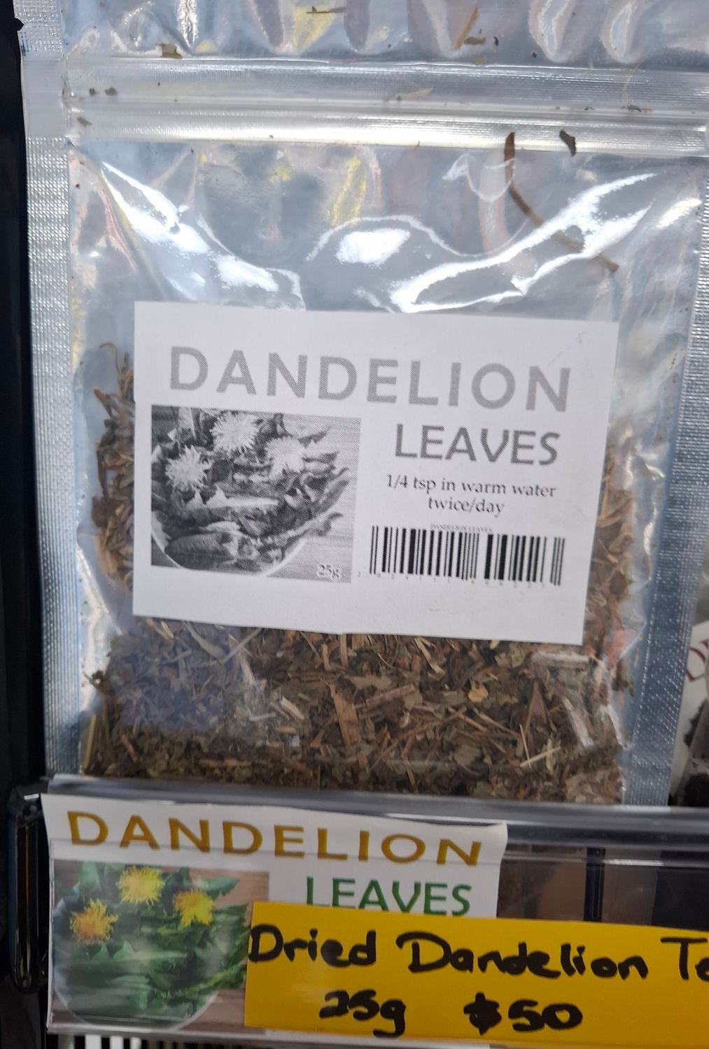 DANDELION HERBAL TEA LEAVES 25g
