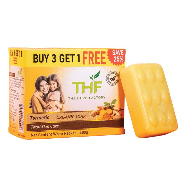 THF Tumeric Soap 100g x 4 BATH SOAPS
