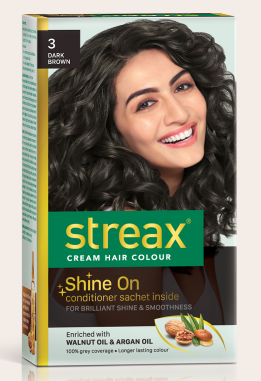 Streax Cream Hair Colour (Dark Brown)