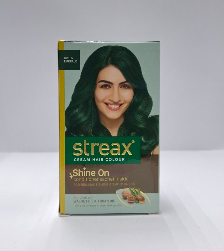 Streax Cream Hair Colour (Green Emerald)