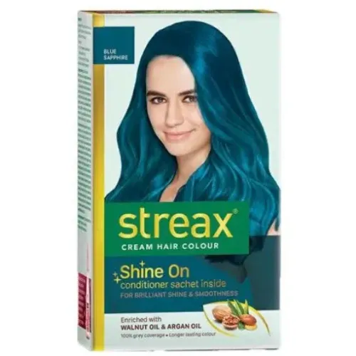 Streax Cream Hair Colour (Blue Sapphire)