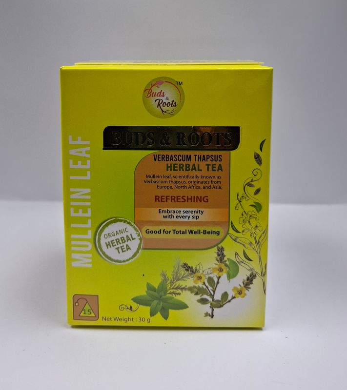 BUDS &amp; ROOTS MULLEIN LEAF GREEN TEA