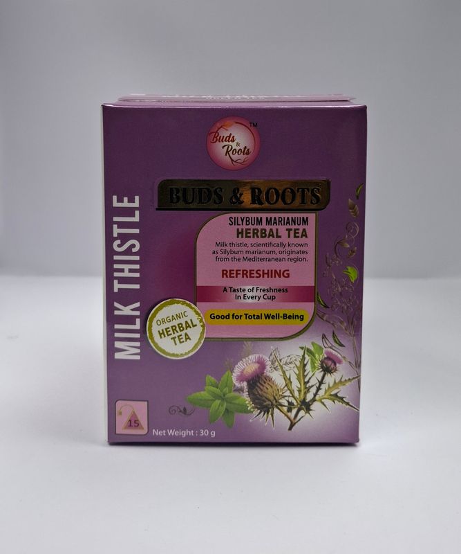 BUDS &amp; ROOTS MILK THISTLE GREEN TEA