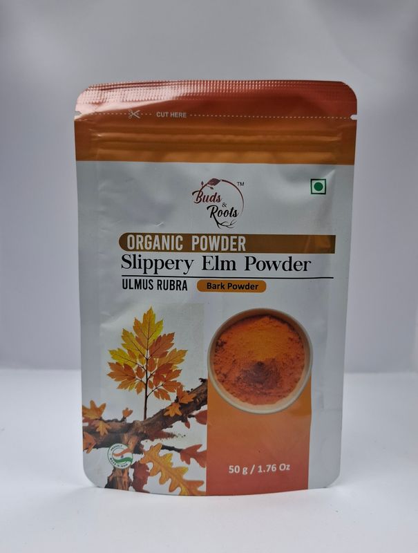 BUDS &amp; ROOTS SLIPPERY ELM POWDER 50G