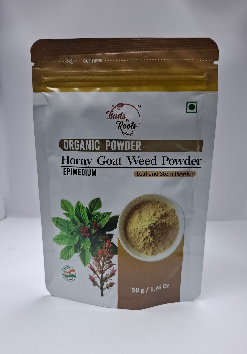 BUDS &amp; ROOTS HORNY GOAT WEED POWDER 50G