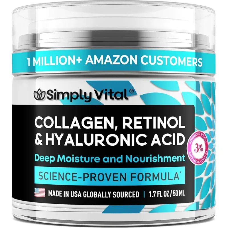 SimplyVital Collagen, Retinol &amp; Hyaluronic Acid Cream