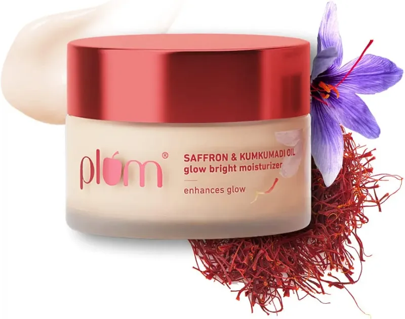 Plum Saffron &amp; Kumkumadi Oil Glow Bright Moisturiser
