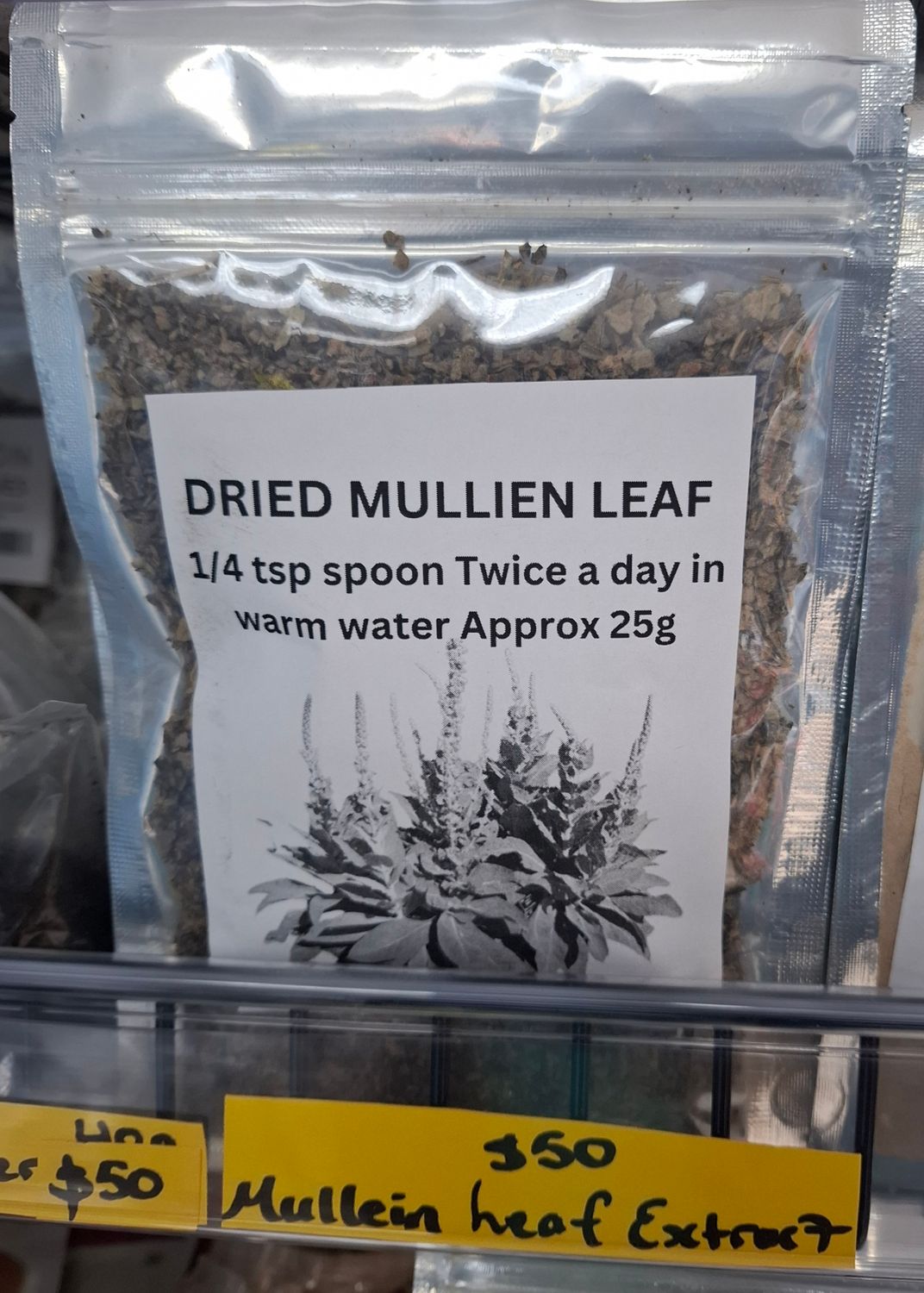 Dried Mullien Tea Leaf